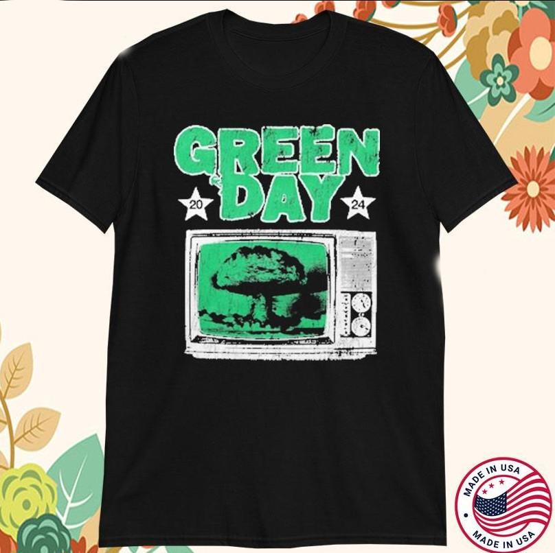 Green Day TV Explosion 2024 T-shirt, size S-4XL