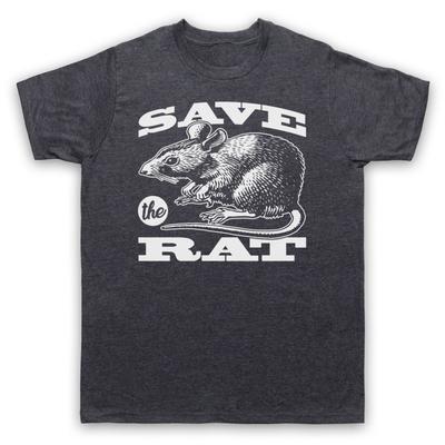 Rettet die Ratte Tierschutz Protest Slogan Lustiges Herren- und Damen-T-Shirt