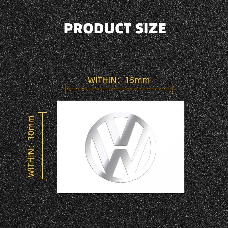 B6 VW Dla Volkswagena 2/5/10 szt. Metalowe Naklejki z Logo Samochodu Dekoracyjne Emblematy Dla Volkswagena GOLF 5 Tiguan Polo Golf 6 Golf 7 Jetta Mago
