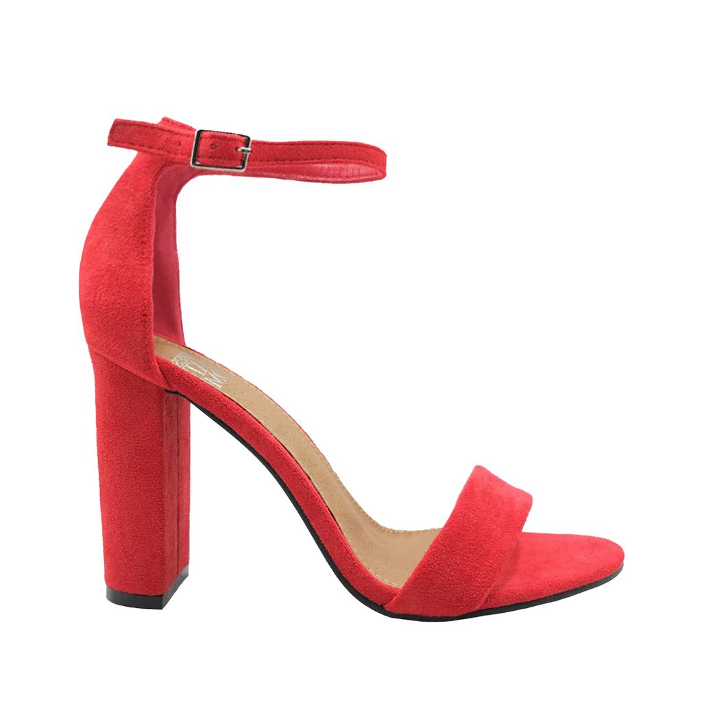 Where's That From Skye Riemchensandalen aus Wildleder mit Schnalle und Blockabsatz für Damen