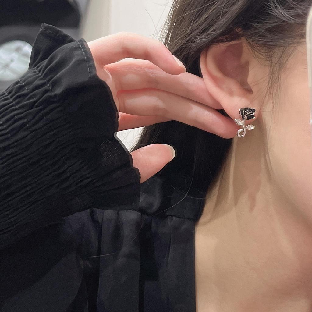 S925 Rose Stud Earrings - Trendy & Unique Fairy Design for Women (2022)