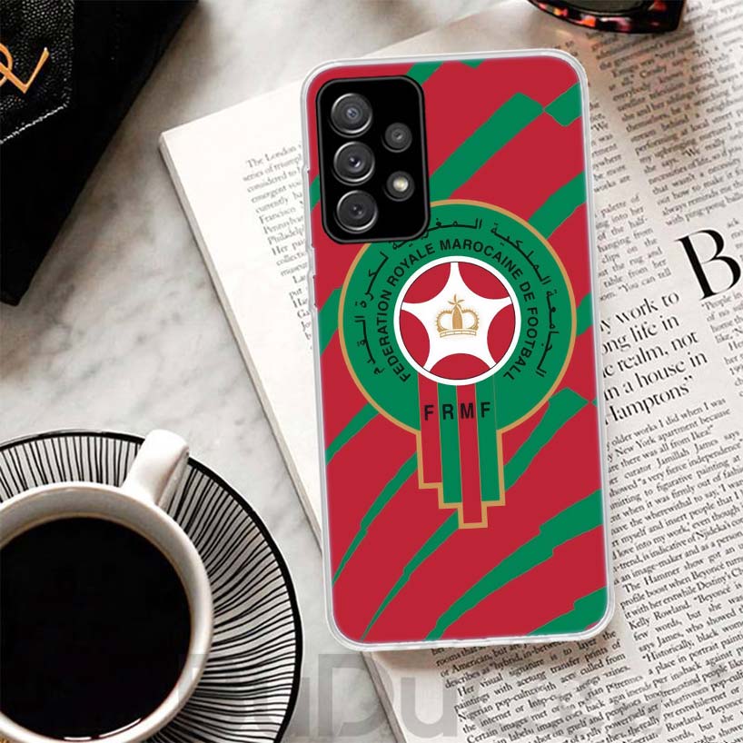 Morocco Flag Phone Case For Samsung Galaxy A15 A14 A54 A13 A53 A12 A52S A55 A22 A23 A24 A32 A33 A34 A25 A35 A03S A04S A02S For S