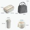 Japanese Style Bento Box Portable Lunch Box for Office Workers with Tableware and Soup Cup Student Large Capacity Food Container
