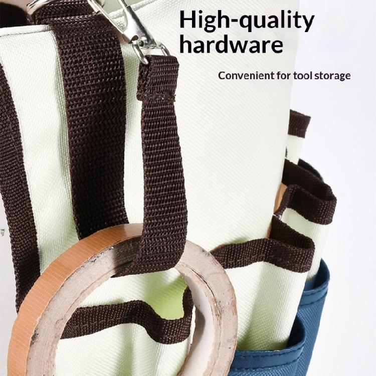 Portable Garden Tool Bag Bucket Multiple Pockets for Easy Access Reinforced and Waterproof Gardening Bag