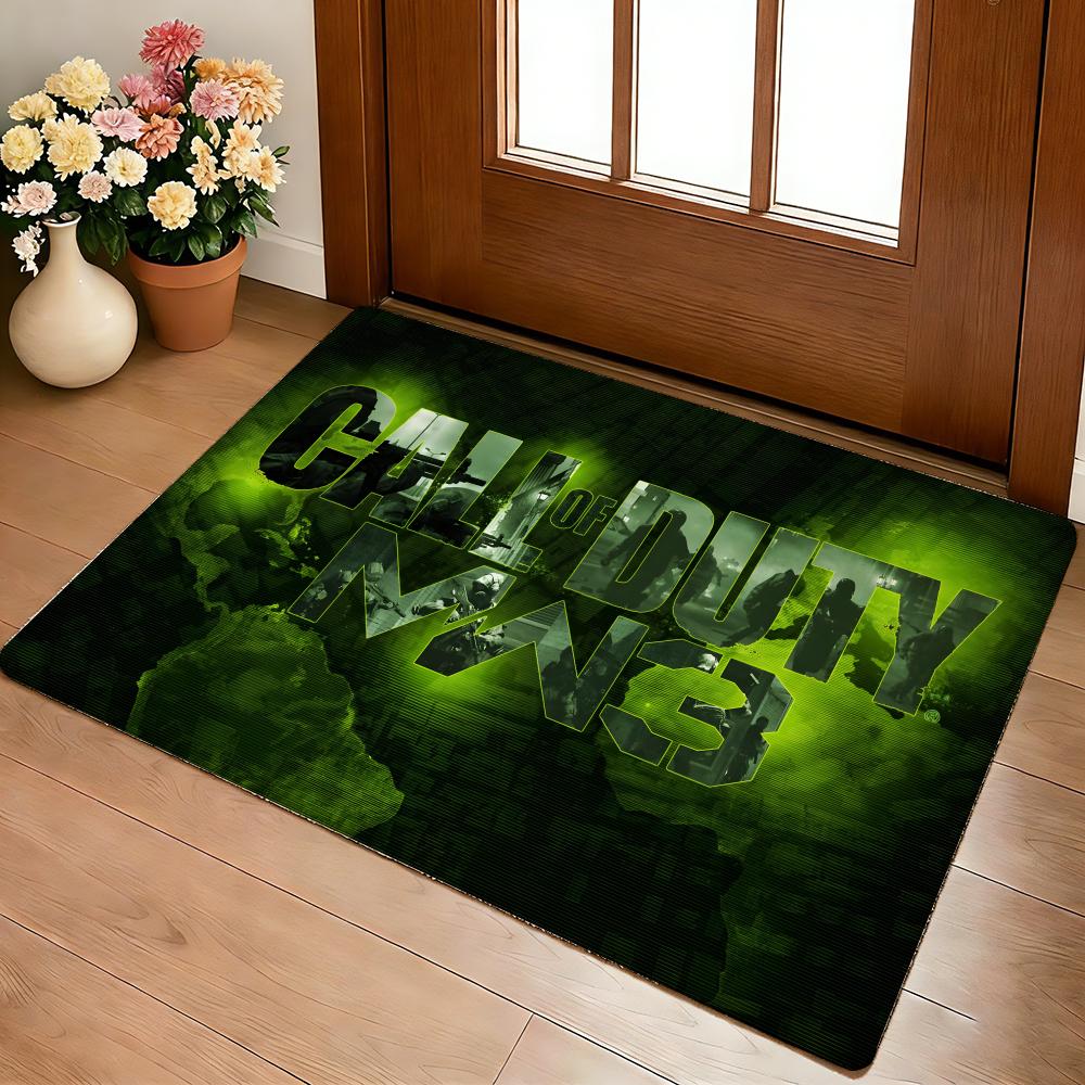 Anime C-Call Of D-Duty Floor Mat Cozy Flannel Soft Thick Non-Slip Mat For Living Room Bedroom Kitchen Decor Rugs
