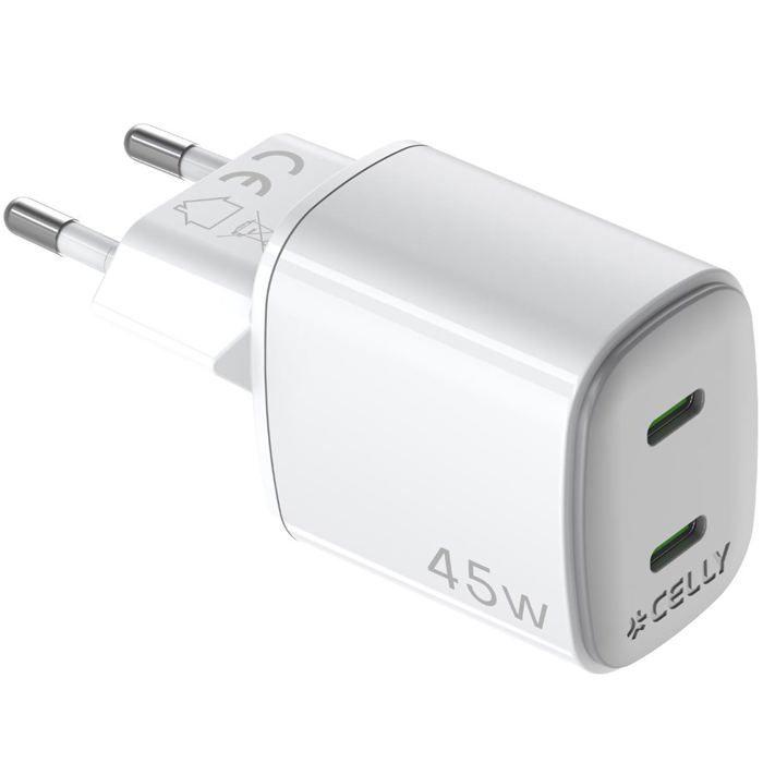 Chargeur USB GaN 2 X USB-C PD 45W