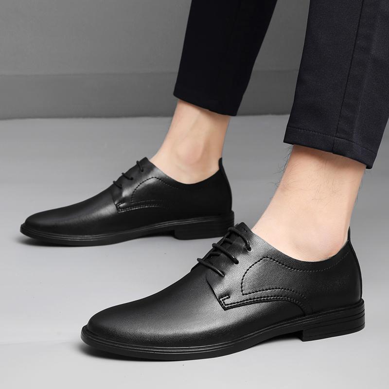Fashion Male Derby Footwear Wedding Formal Oxfords Shoes Man Business Casual Office Shoes for Men Classic Pointy Men's Business Shoes