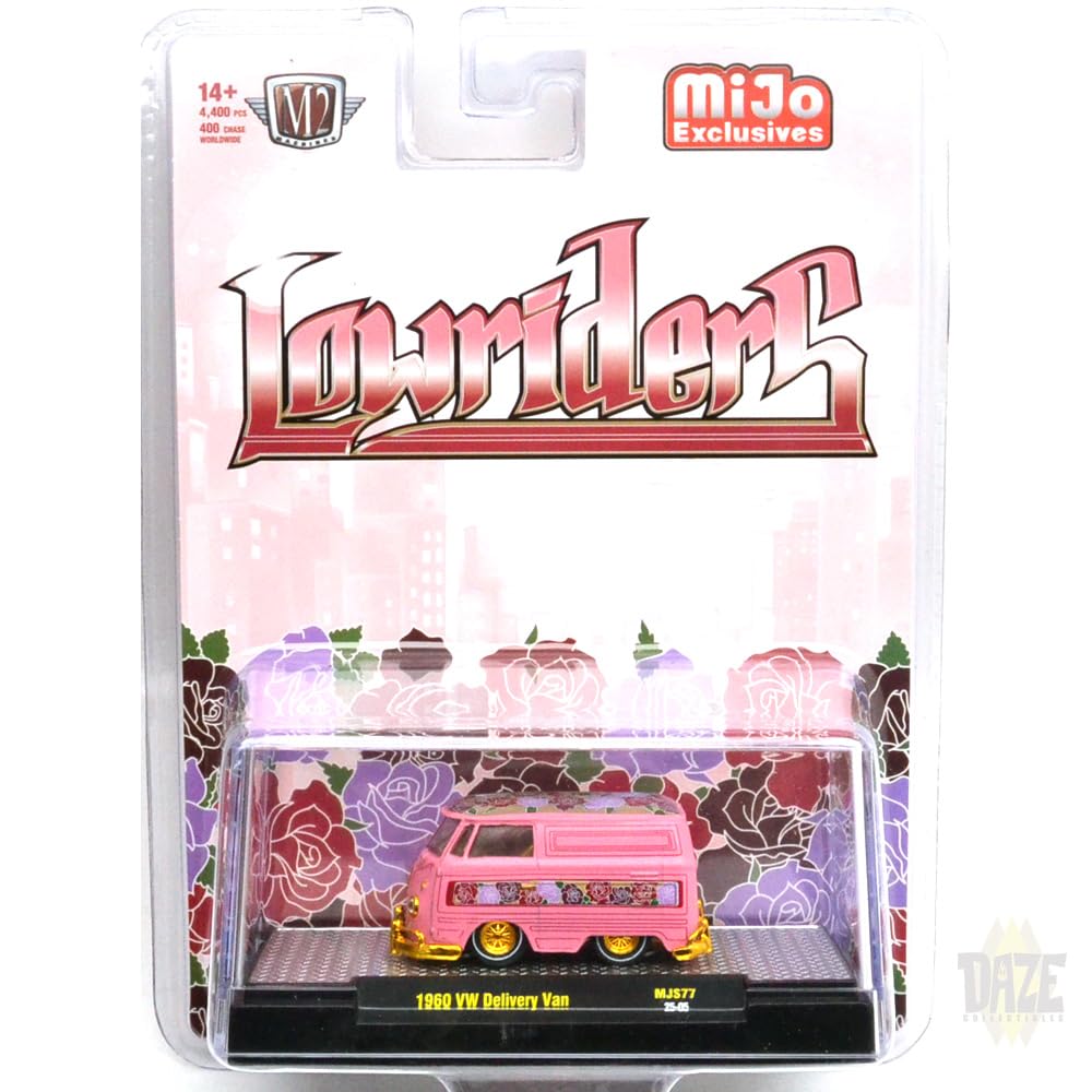 M2 MACHINES MiJo ЭКСКЛЮЗИВ 1960 VW ФУРГОН НИЗКИЕ МАШИНЫ M2 Machines масштаб Эксклюзивный 1960 Volkswagen Фургон Низкие Машины 1/64 - - (ПРЕСЛЕДУЙТЕ МАШИНУ) золотой