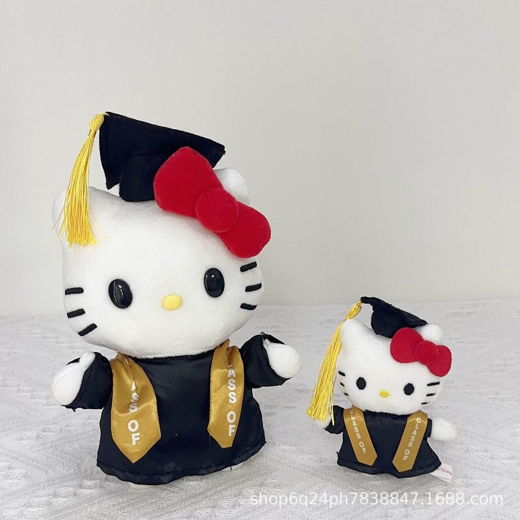 Hello Kitty Graduation Plush Toy With Soft Short Pile For Collectors And Kids
