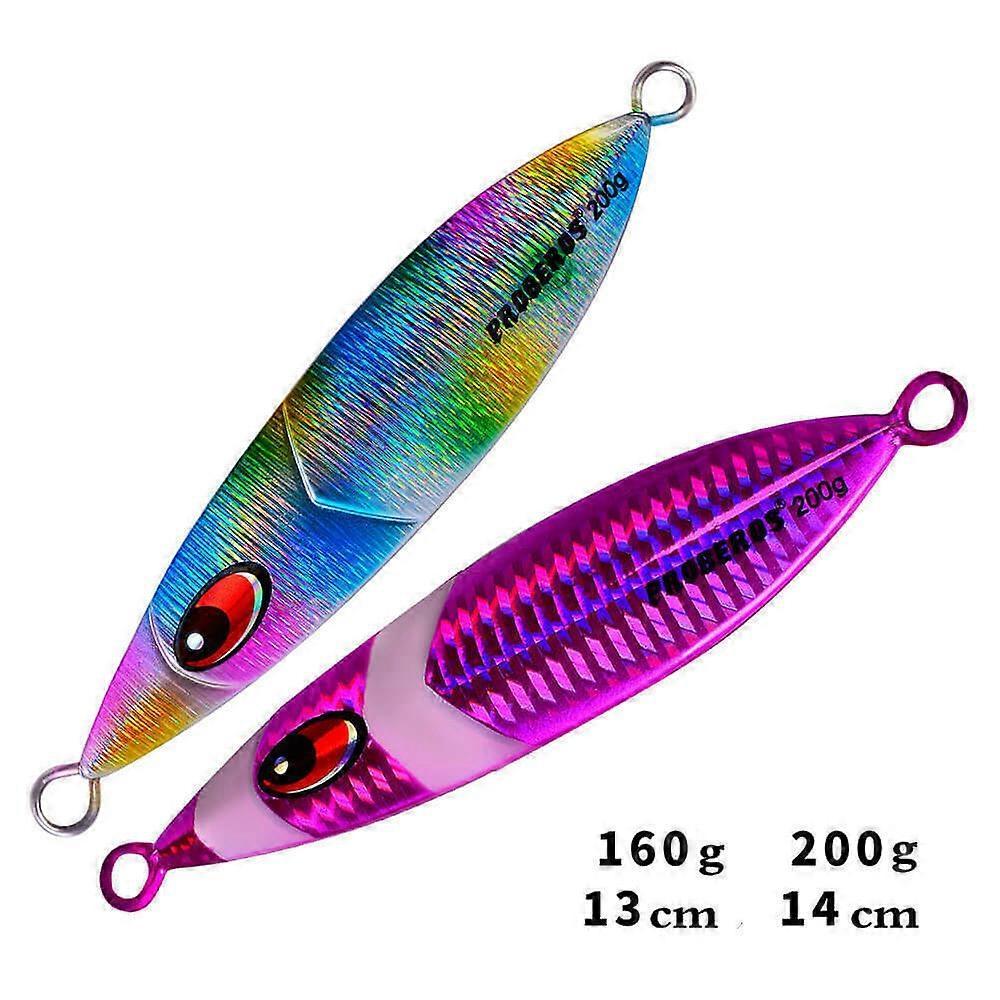 Metal Jig Casting Sinking Fishing Lure Jigging Swimbait Lifelike Hard Bait 2pcs