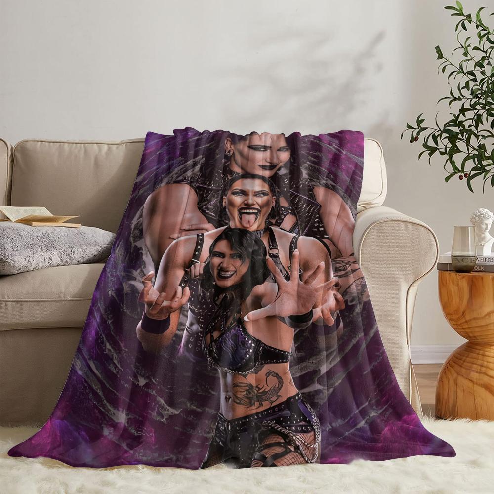R-rhea Ripley Throw Soft Flannel Throw Summer Blanket Lightweight Cozy Nap Blanket for Sofa Bed Travel