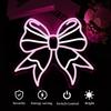 Bow Neon Sign Led Neon Lights Neon Signs for Wall Decor Light Up Sign for Birthday Party Club Gift