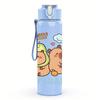 1 PZ Due Capibara Personaggi dei Cartoni Animati Gruppo 750ml Bottiglia d'Acqua in Plastica Colorata Tappo Flip-Top con Cannuccia Anti-Goccia Per Sport Ufficio Uso Domestico