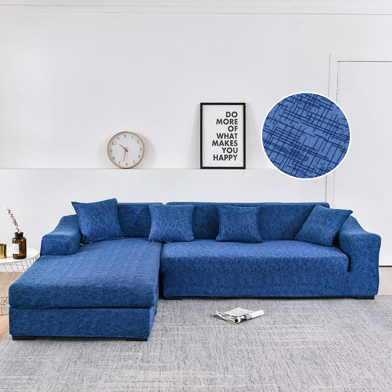 Elastic Sofa Covers for Living Room Pets Kids Chair Couch Cover Corner L Shaped Chaise Longue Slipcover Included 2pieces Cover
