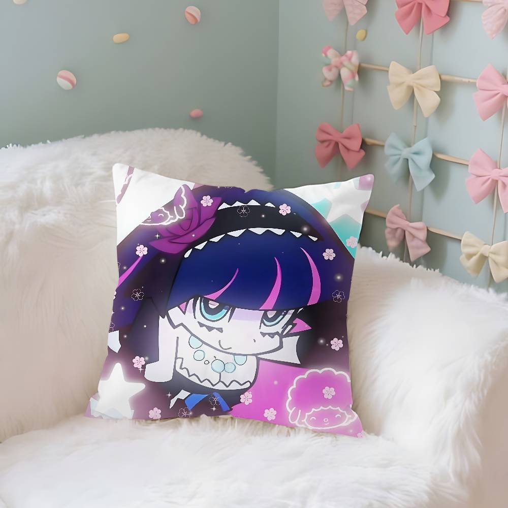 Anime Ppanty And Sstockings Throw Pillow Covers Pattern Cushion Cover Suitable For Sofa Bedroom Car Pillow Cover