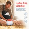 13 Pcs Set 6 Nipples Lamb Milk Bottle 2.6 Quart Nursing Milk Feeder Piglet Feeder Bottle  Lambs