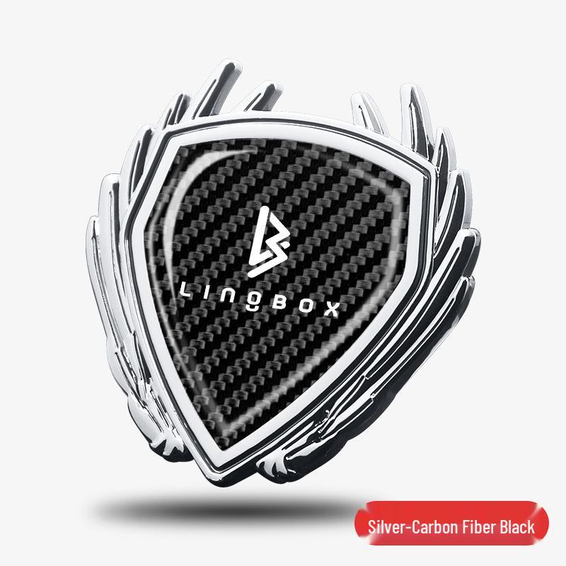 Lingbao Car Logo Decorative Sticker: Coco Uni Metal Badge for Trunk, Body, Side, Window