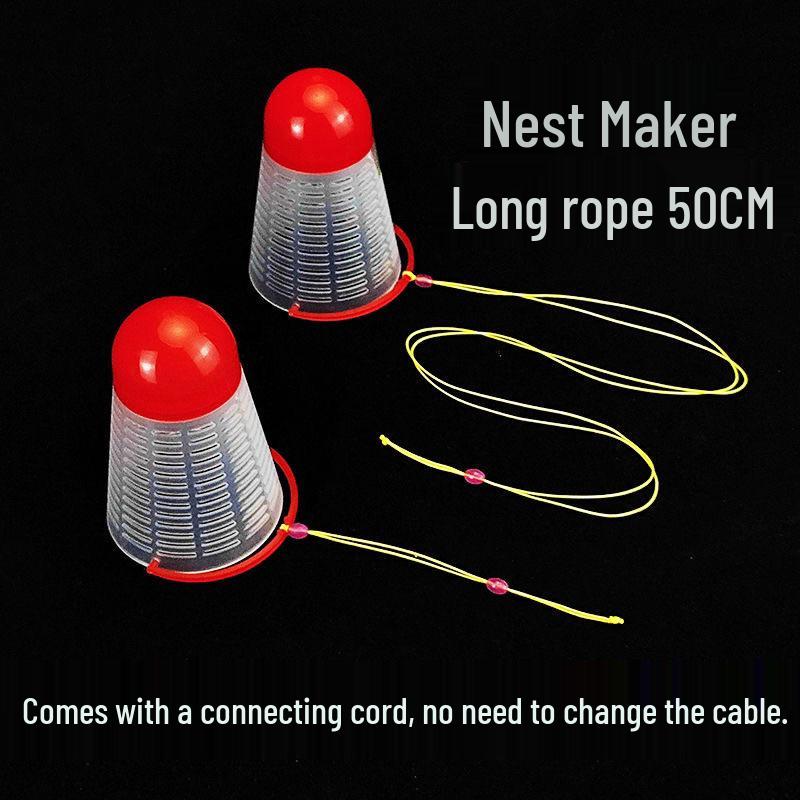 Rope Fishing Kit: Fixed-Point Bait Dispenser, Hand Rod, Float, Bait Cage, Raft Fishing Gear, Auto-Sink Bait Caster.