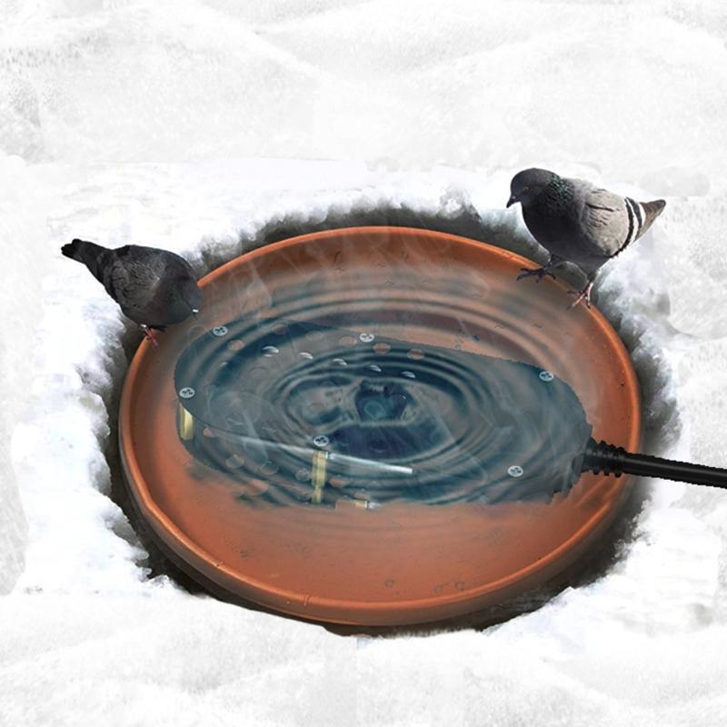 Birdbath Deicer Poultry Water Heater Winter Anti Freeze Drinking Deicer With Temperature Control For Chicken Duck Geese