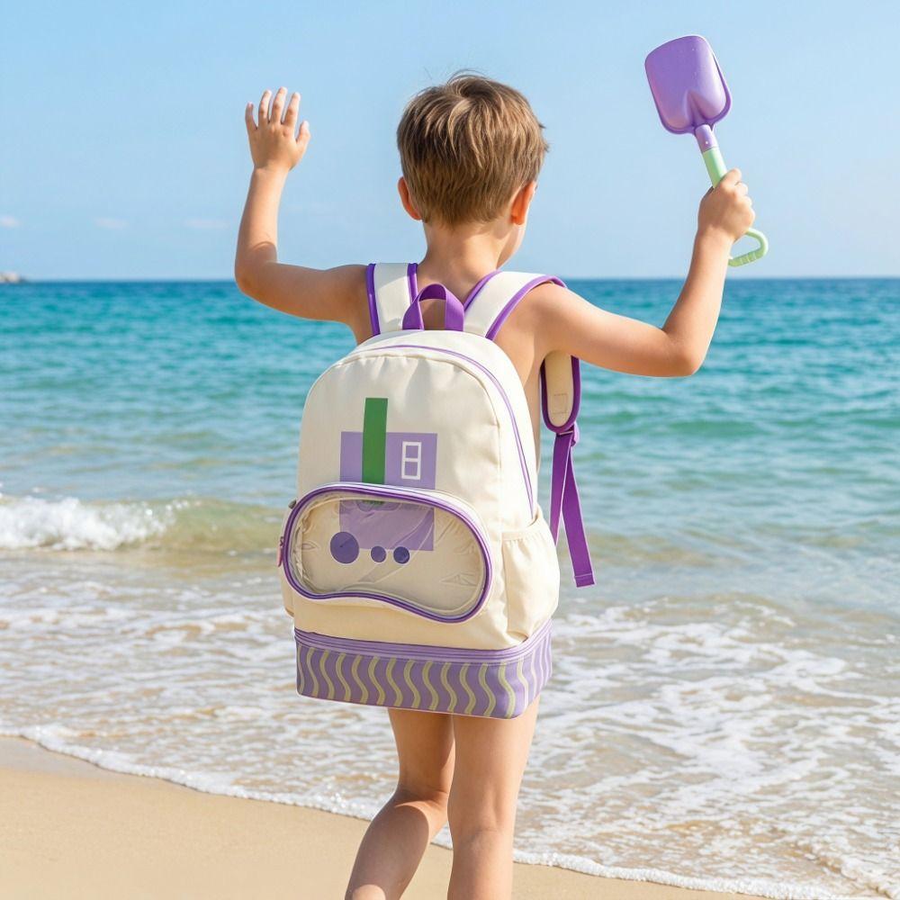 Waterproof Swim Backpack Wet Dry Separation Children's Swimming Bag Swimwear Storage