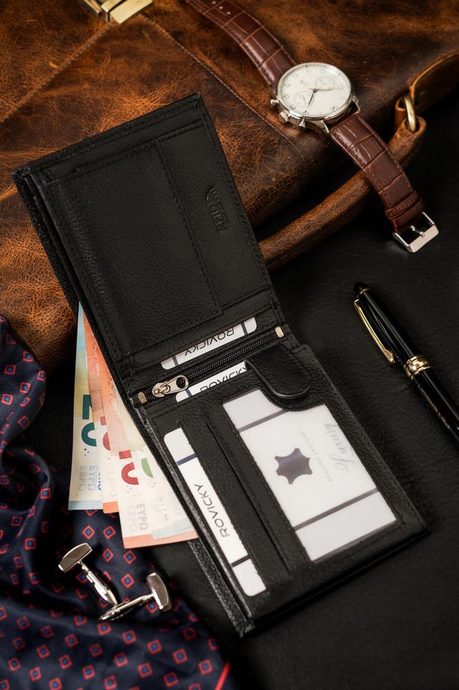 Large Men's Leather Wallet with RFID System - 4U Cavaldi