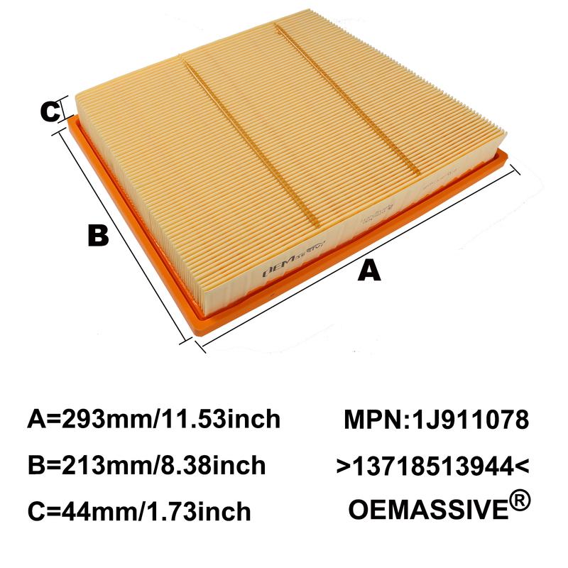 For BMW F39 F40 F44 F45 F46 F48 Mini F54 F55 F56 F57 F60 High Performance Engine Air Intake Filter Cleaner Element 13718513944