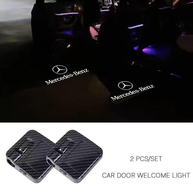 

2Pcs HD Led Welcome Light Car Door Projector Lamps For Mercedes Benz AMG A B C E G W211 W203 W204 C260 E300L A200L GLC300 CLA