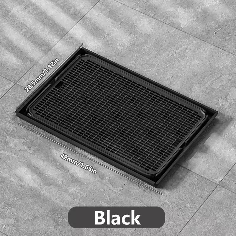 

Durable Plastic Rabbit &Small Animal Litter Box with Grill /Pet Cat Litter Mat Waterproof Double Layer Mats Pet Litter Box Mat чёрный