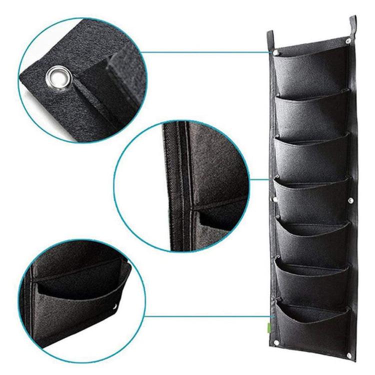 Vertical Hanging Garden Planter Flower Pot Pouch Layout Waterproof Wall Mount Hanging Flowerpot Bag Indoor Outdoor