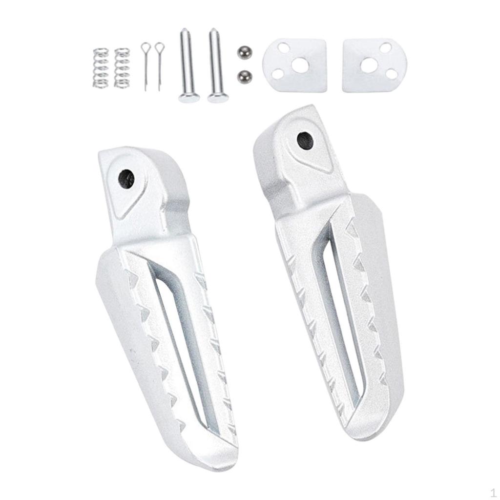 2 Pieces Foldable Foot Rest Pedals Folding Footpegs Motorcycle High Strength Pegs for Scooter
