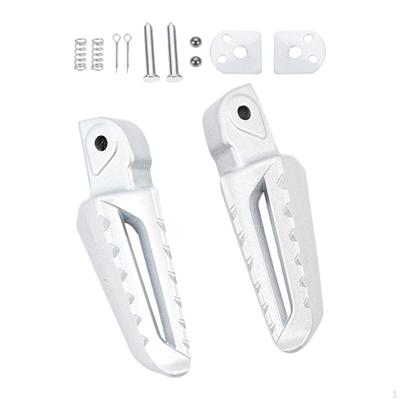 2 Pieces Foldable Foot Rest Pedals Folding Footpegs Motorcycle High Strength Pegs for Scooter