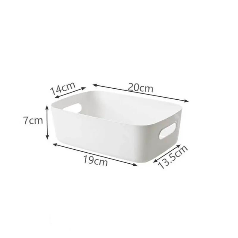 

Разнообразный ящик для хранения Настольный пластиковый ящик Коробка для сортировки косметики для ванной комнаты Кухонный ящик для хранения Корзина для хранения закусок YLE540 #3