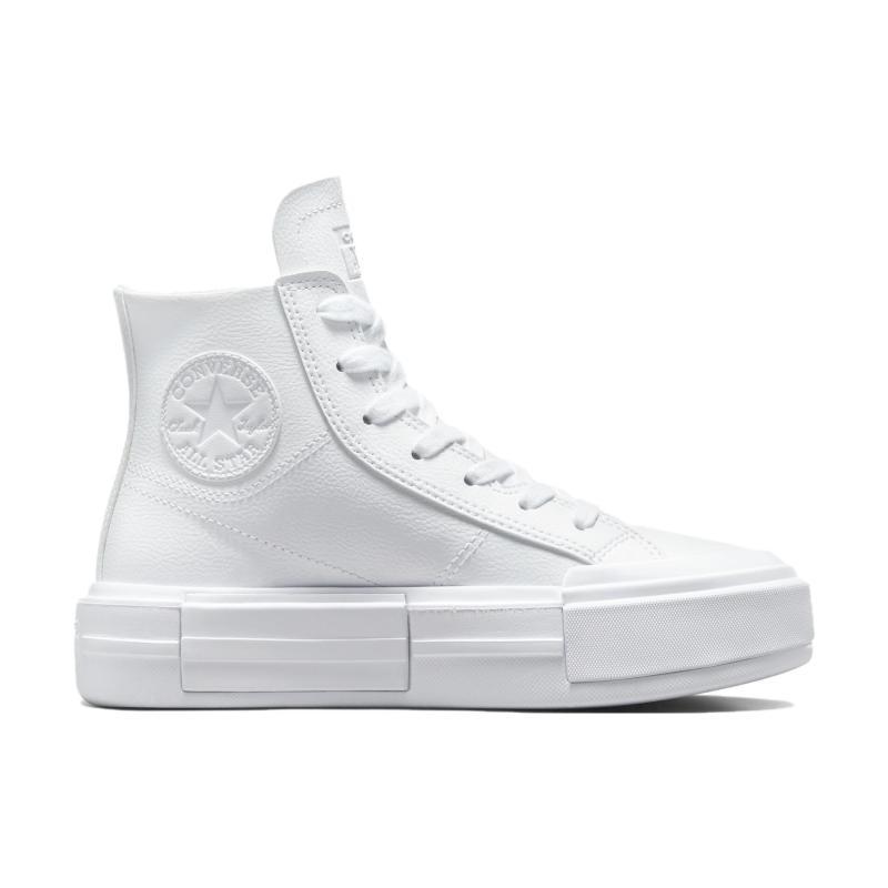 Converse Chuck Taylor All Star Cruise Leather Comfortable and Versatile Abrasion Breathable High Top Espadrilles Unisex White