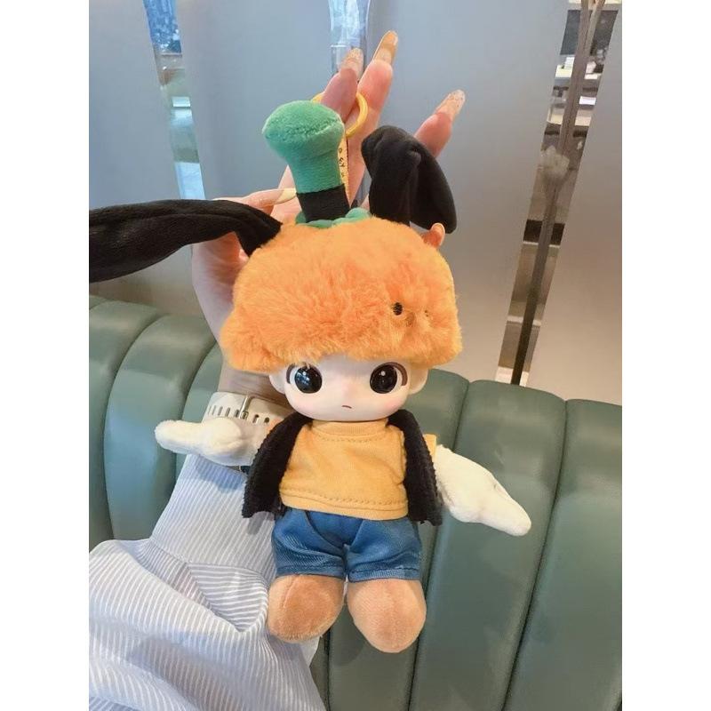 Car plush ornament LABUBU DIMOO WORLD Series Vinyl Face Original Blind Box Toys Action Anime Figure Doll  Christmas Gift  Air outlet ornament