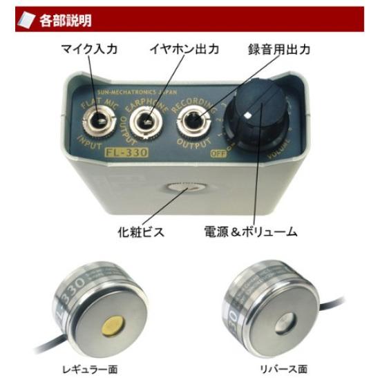 Kony Electronics Service Concrete Microphone Recording Flat Double Reversible High Sensitivity FL-330