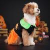 Pumpkin Pattern Halloween Dog Costume Creative Pet Cosplay Costume Dog Pumpkin Dress  Cosplay Party