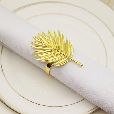 10 teile/los Neue goldene lose schwanz blatt serviette ring Western restaurant serviette taste hochzeit party mund tuch tisch dekoration