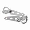 1 Pair Stainless Steel Motorcycle Hdlight Bracket Fork Small Mount Stand Support (Black)