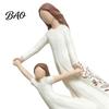 Heartwarming Family Keepsake Gifts for Mom from Daughter, Hand Painted Resin Mother Daughter Statue Figurine, Sentimental Mother's Day Healing