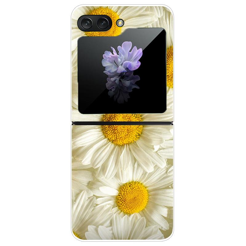 For Samsung Galaxy Z Flip 5 5G Case Cute Transparent PC Hard Case Back Cover For Samsung ZFlip5 Z Flip 5 Phone Coque Flip 5 Capa