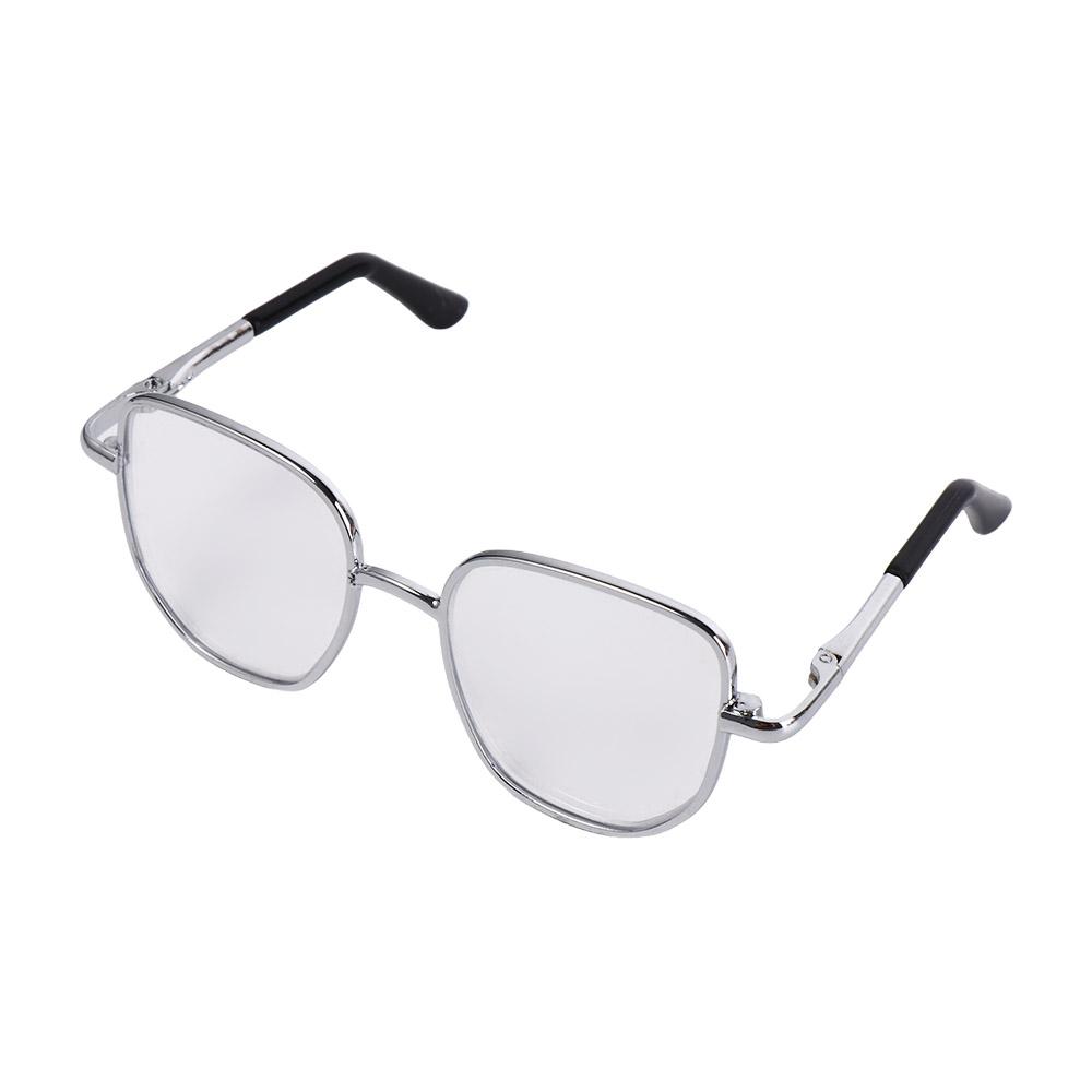 Soft Idol Plush Doll Glasses Lovely Cotton Doll Eyeglasses Cute 20CM Doll Gold-rimmed Glasses  OB11