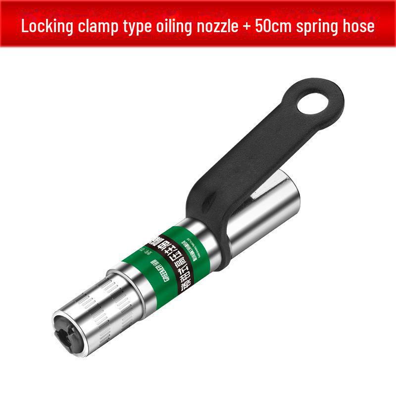 Green Forest High-Pressure Self-Locking Grease Gun Nozzle with Manual Lock Pliers