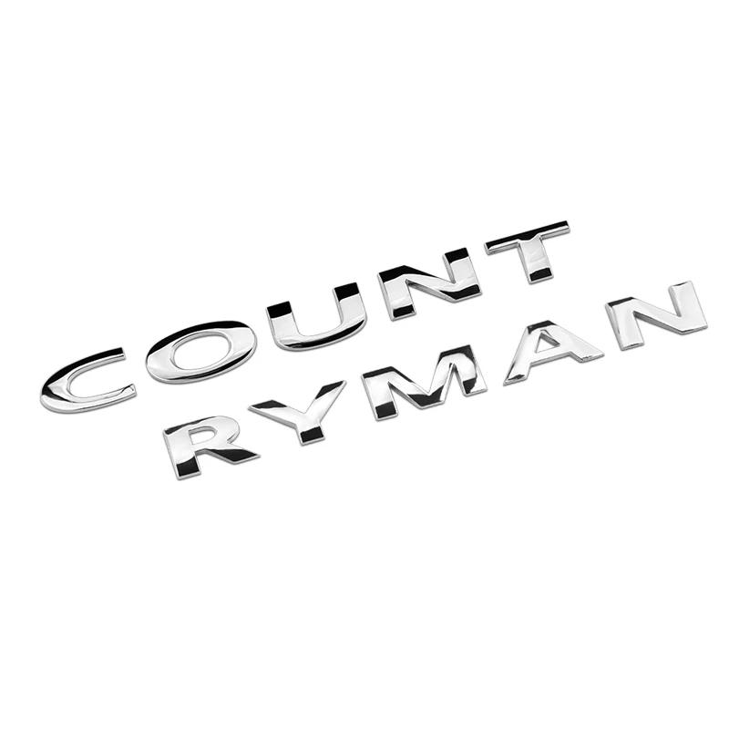 Car Tail Metal 3D Letters Sticker And Emblem Rear Trunk Decoration For MINI Cooper Countryman R60 F60 Car Styling Accessories