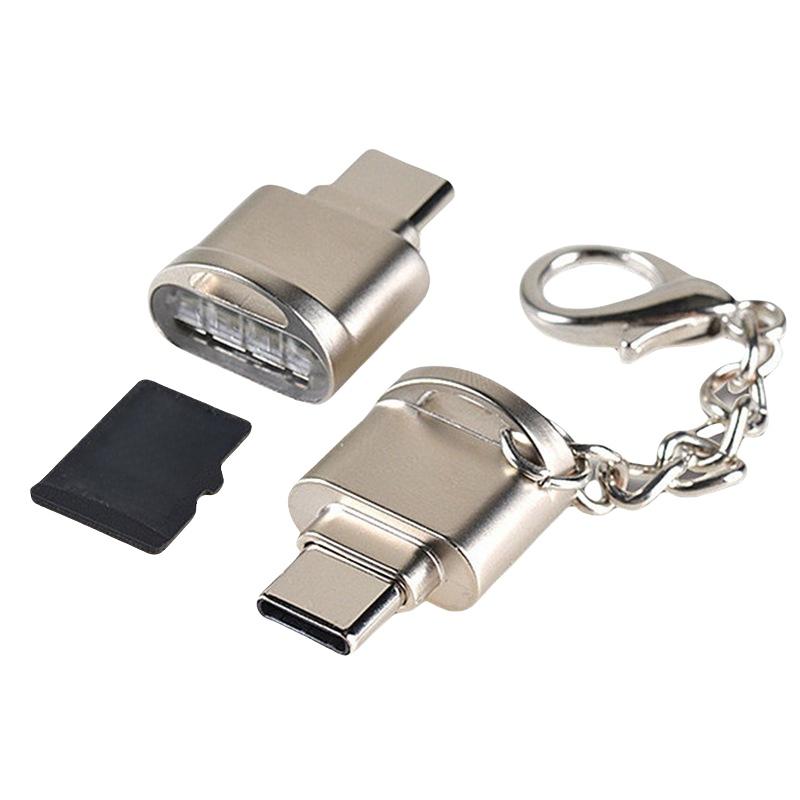 1 Piece Zinc Alloy Usb 3.1 Type-C Tf Mobile Card Reader For Xiaomi Laptop Multi Functional Otg Card Reader