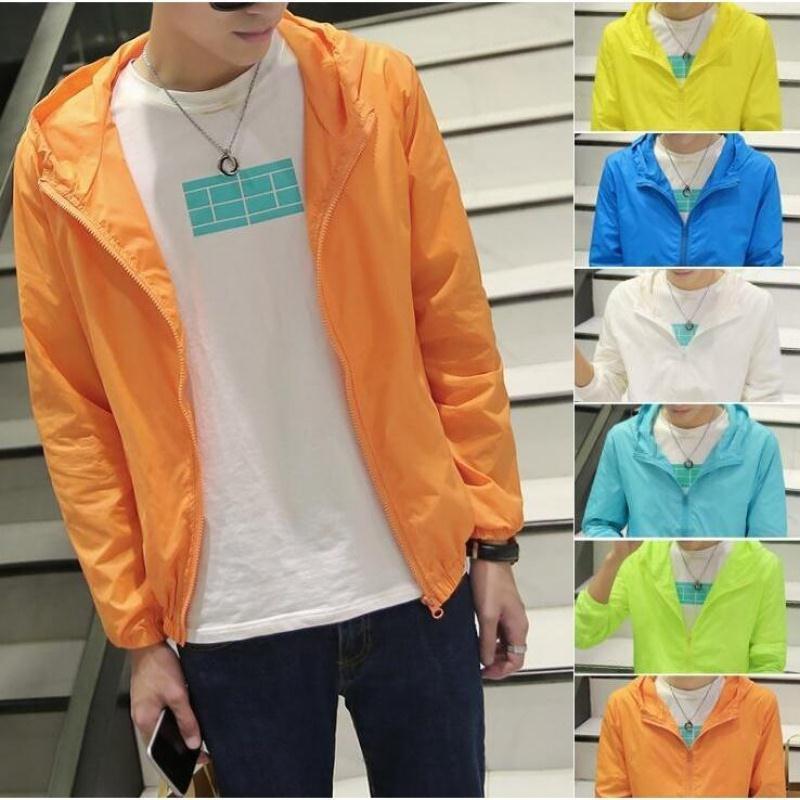 2023 Men's Ultra-Thin Sun Protection Jacket - Transparent, Versatile Beach and Student Wear