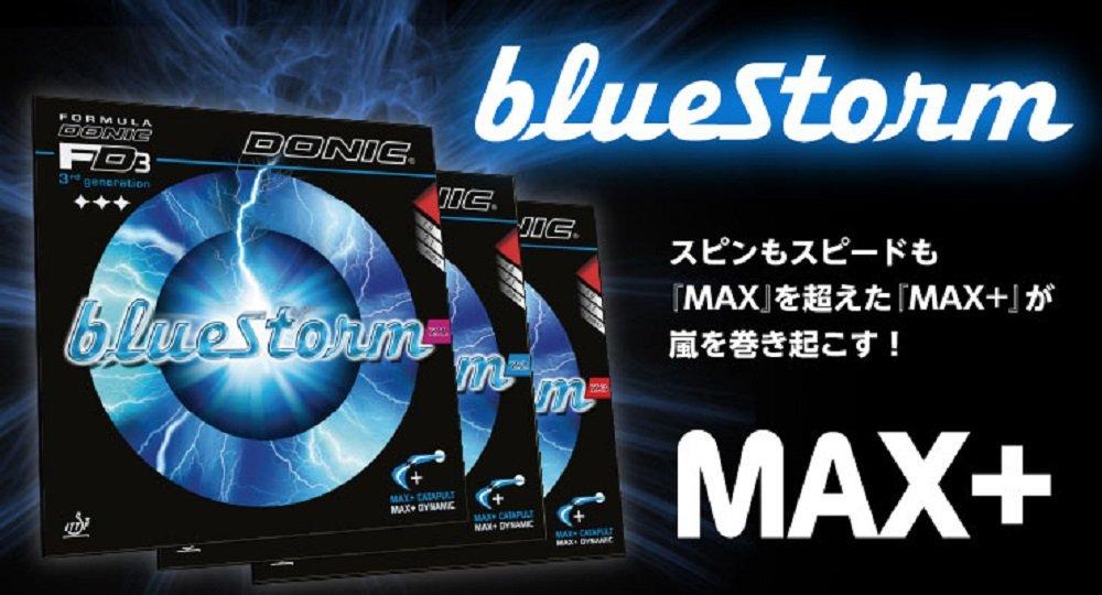 DONIC Table Tennis Back Soft Rubber Blue Storm Z3 AL088 Black (AB) MAX+