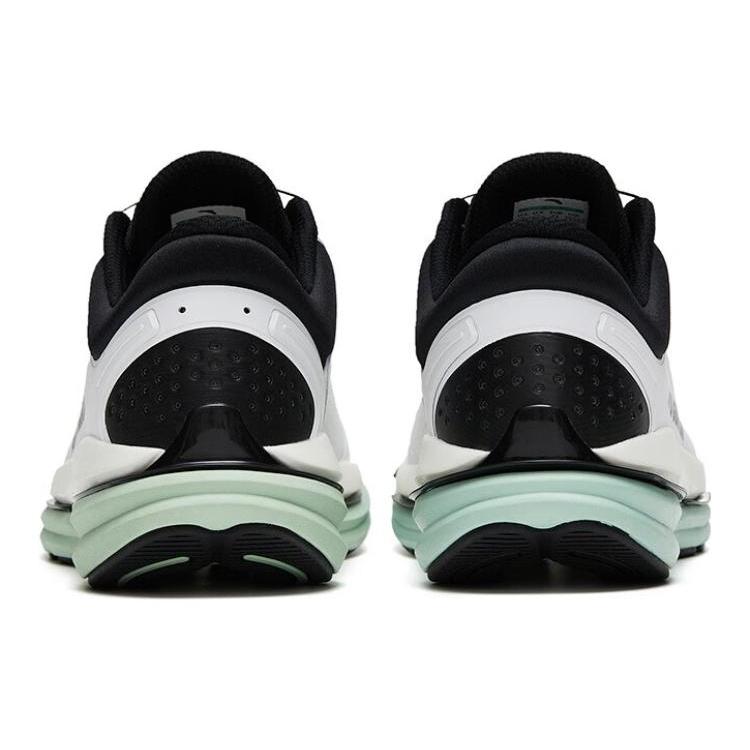 New Anta Cushioning Anti Slip And Wear Resistant Low Top Running Shoes Men's White Black Green 112315581A-1
