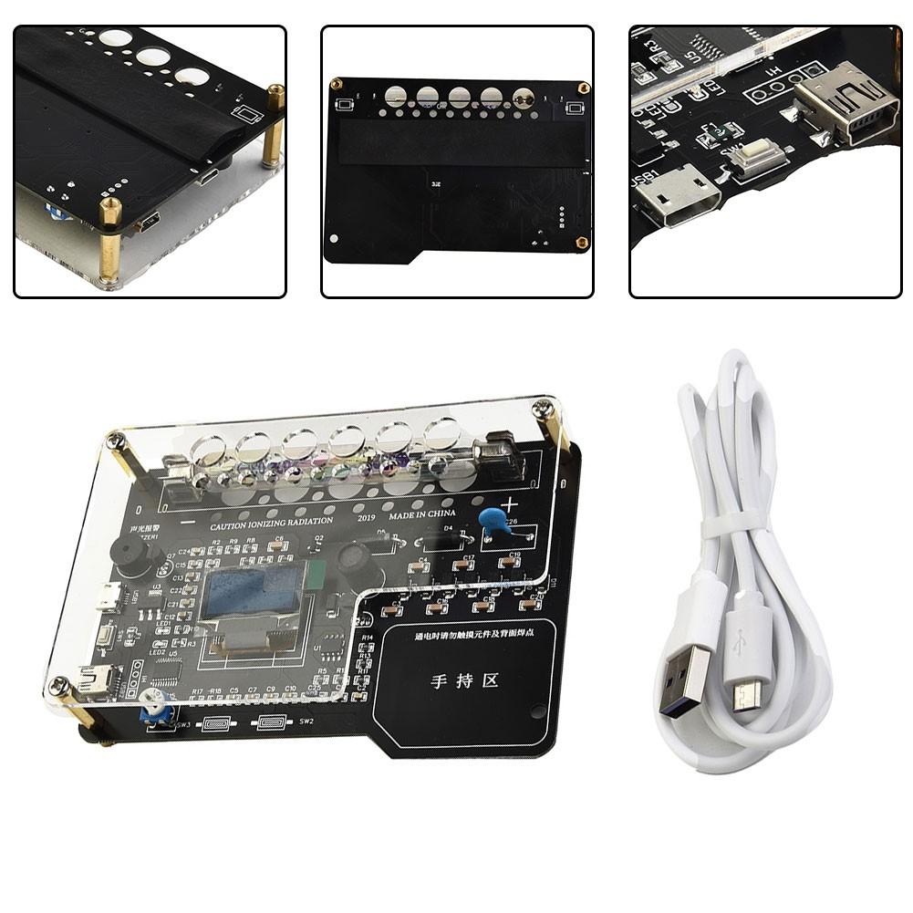 DIY Geiger Counter Kit Module Nuclear Radiation Detector with OLED Display