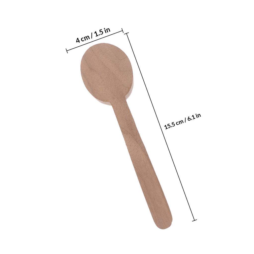 4Pcs Unfinished Wooden Spoons DIY Craft Kit Handmade Spoon Carving Materials for Kitchen Decoration Supplies Handmade Spoons