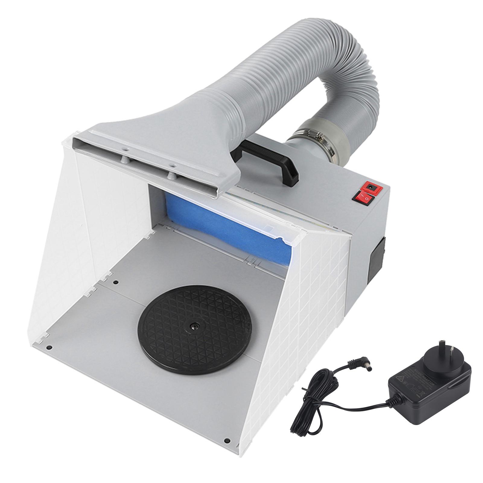 

Аэрограф, покрасочная камера с поворотным столом, складной набор экстракторов выхлопных фильтров для покраски моделей AU Plug 50HZ